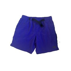 The North Face Shorts Mens Médium  Purple Elastic Waist Belted Mesh Lined Hybrid